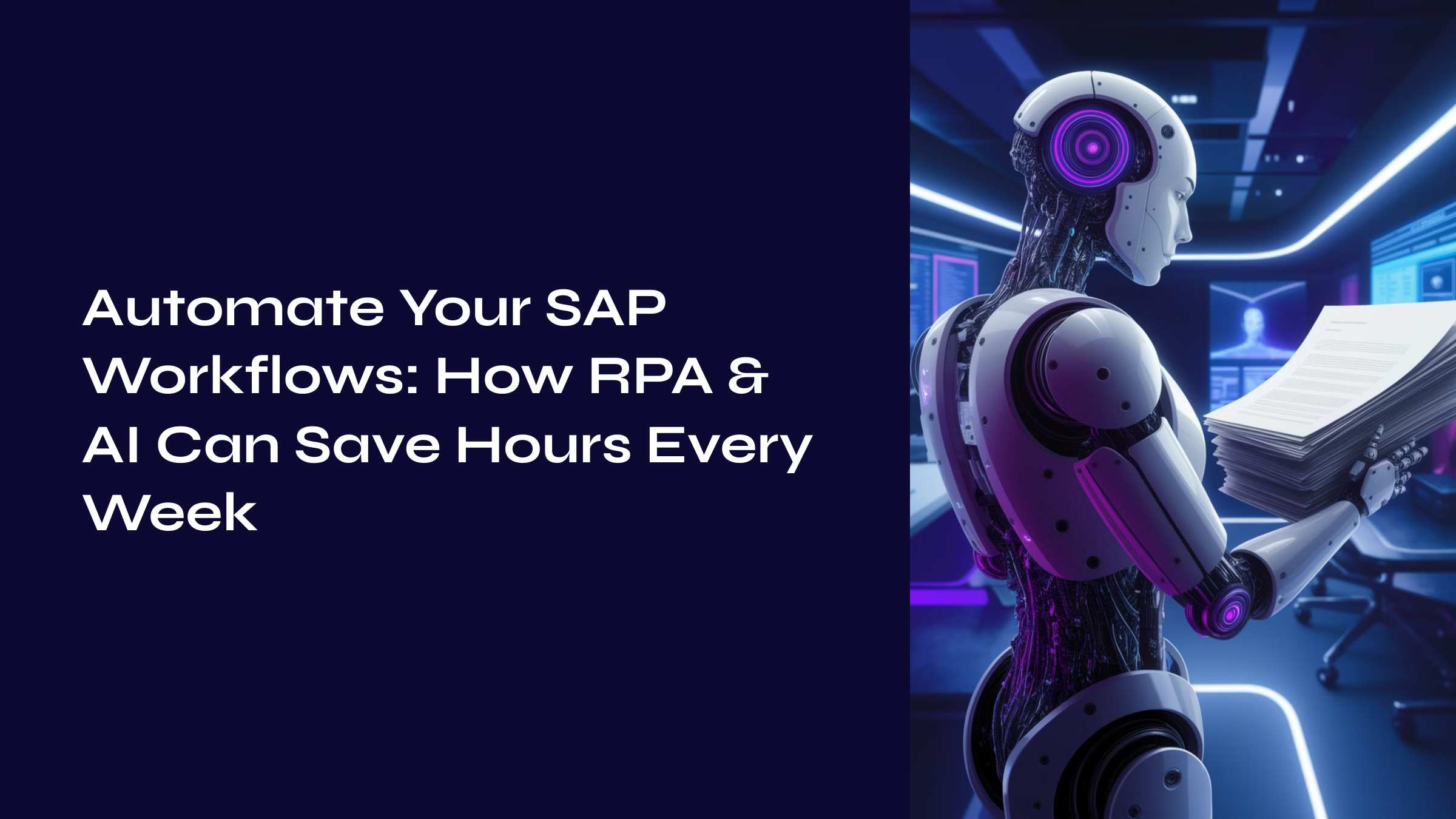 Automate Your SAP Workflows: How RPA & AI Can Save Hours Every Week